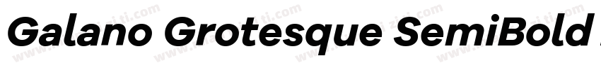 Galano Grotesque SemiBold Italic字体转换
